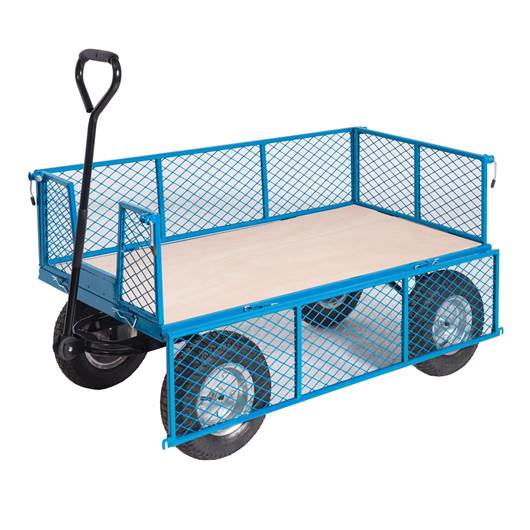 Picture of REACH Compliant General Purpose Trucks with Mesh Sides & Plywood Base